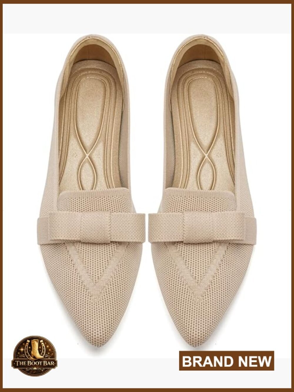 Pointed Toe Ballet Flats Mesh Breathable Comfortable Slip On Walking Shoes